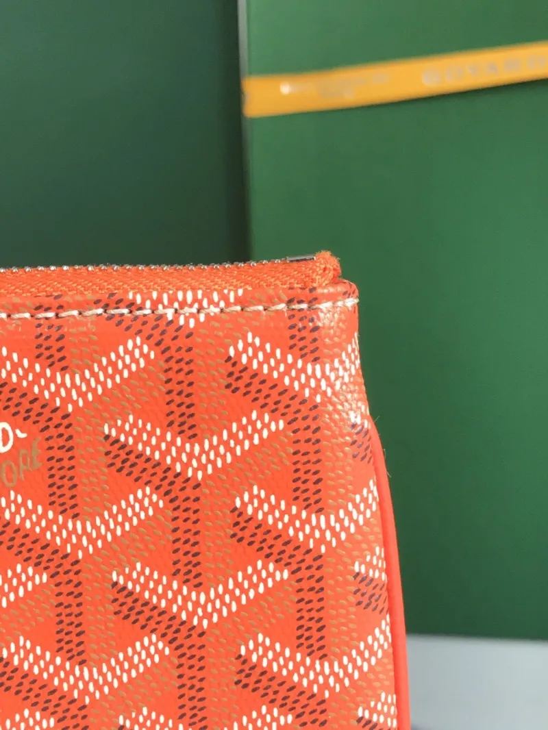 Goyard Orange Clutch Bag 62 - Image 6