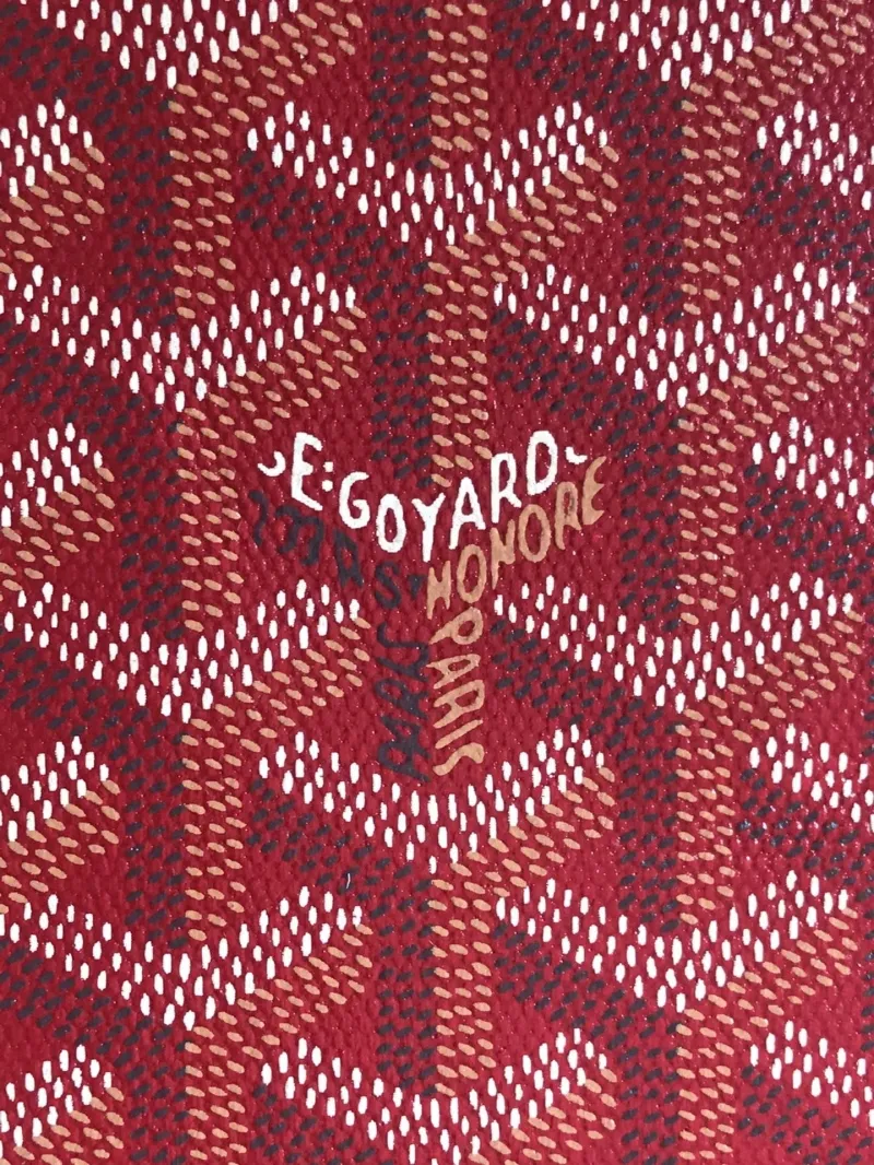 Goyard Red Zip Clutch Bag - Image 4