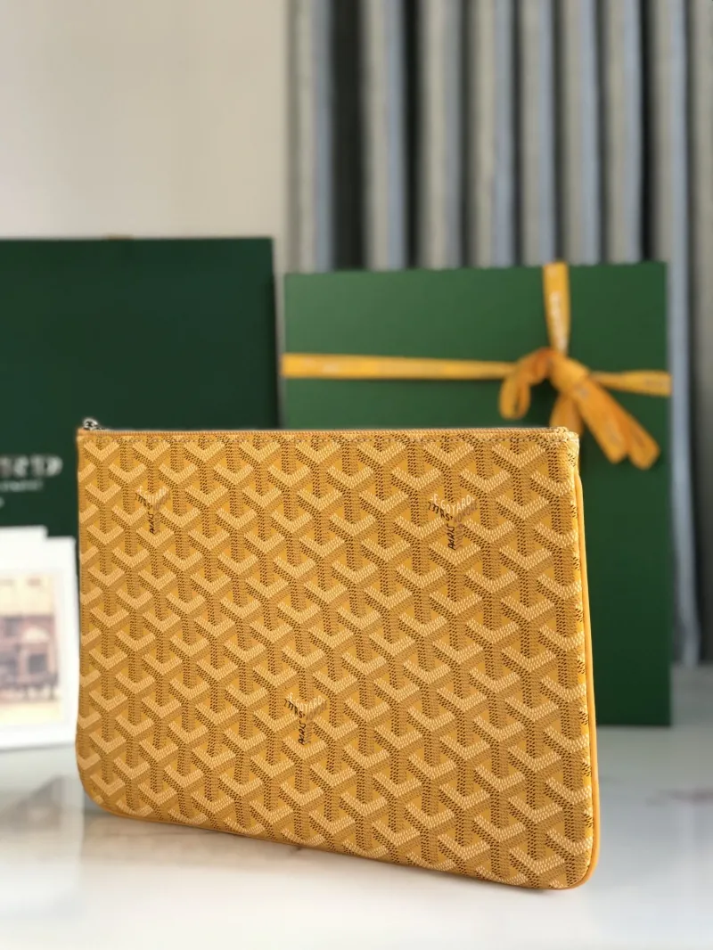 Alternative view of Goyard Yellow Clutch Bag 67
