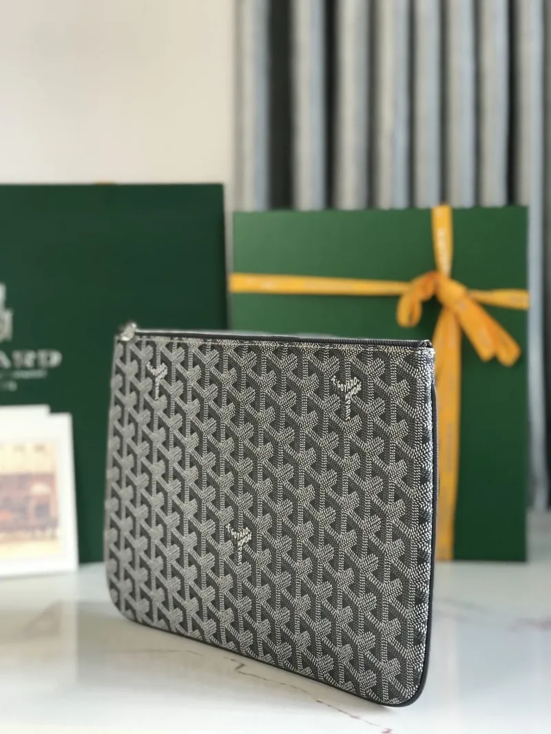 Alternative view of Goyard Gray Zip Clutch Bag 68