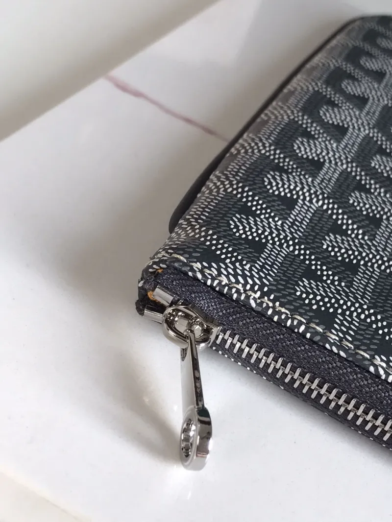 Goyard Gray Zip Clutch Bag 68 - Image 6