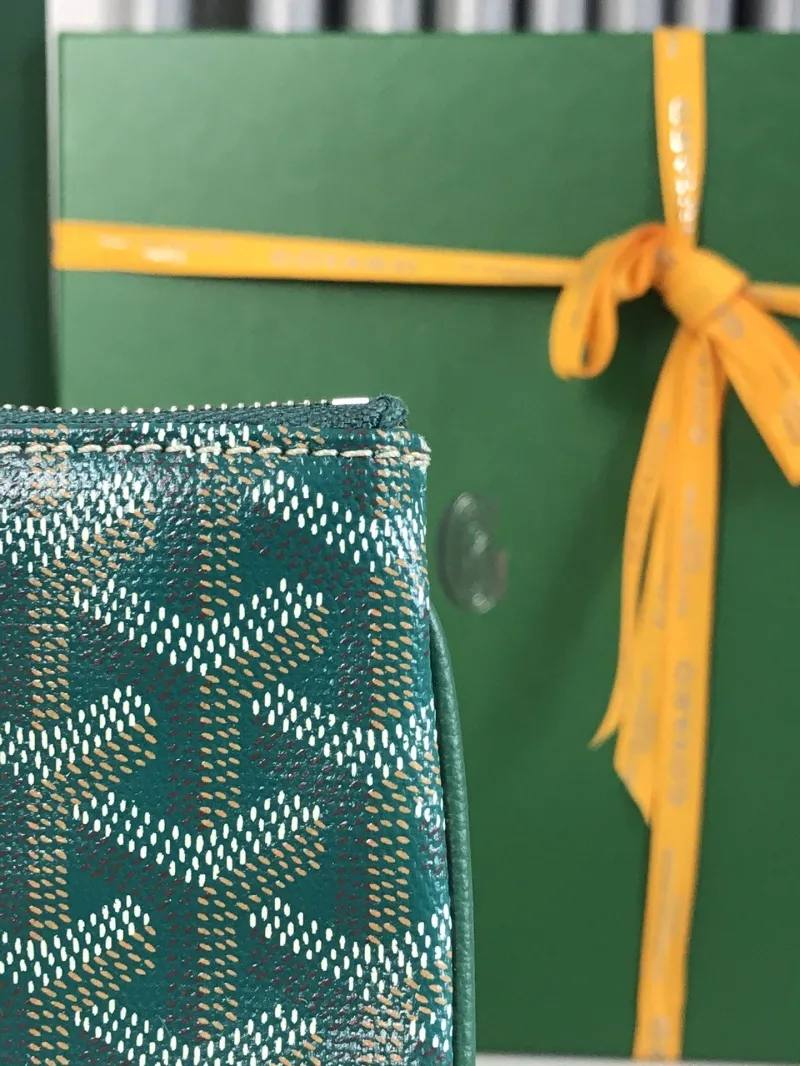 Goyard Green Clutch Bag 69 - Image 6