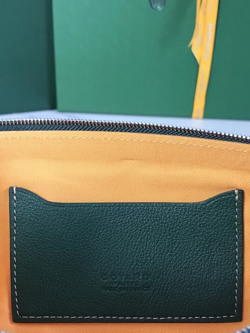Goyard Green Clutch Bag 69 - Image 8