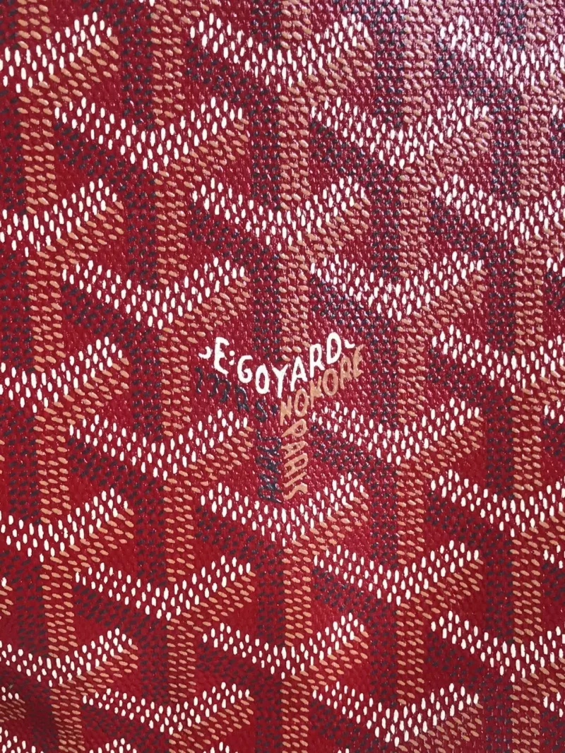 Goyard Red Zip Clutch Bag - Image 7