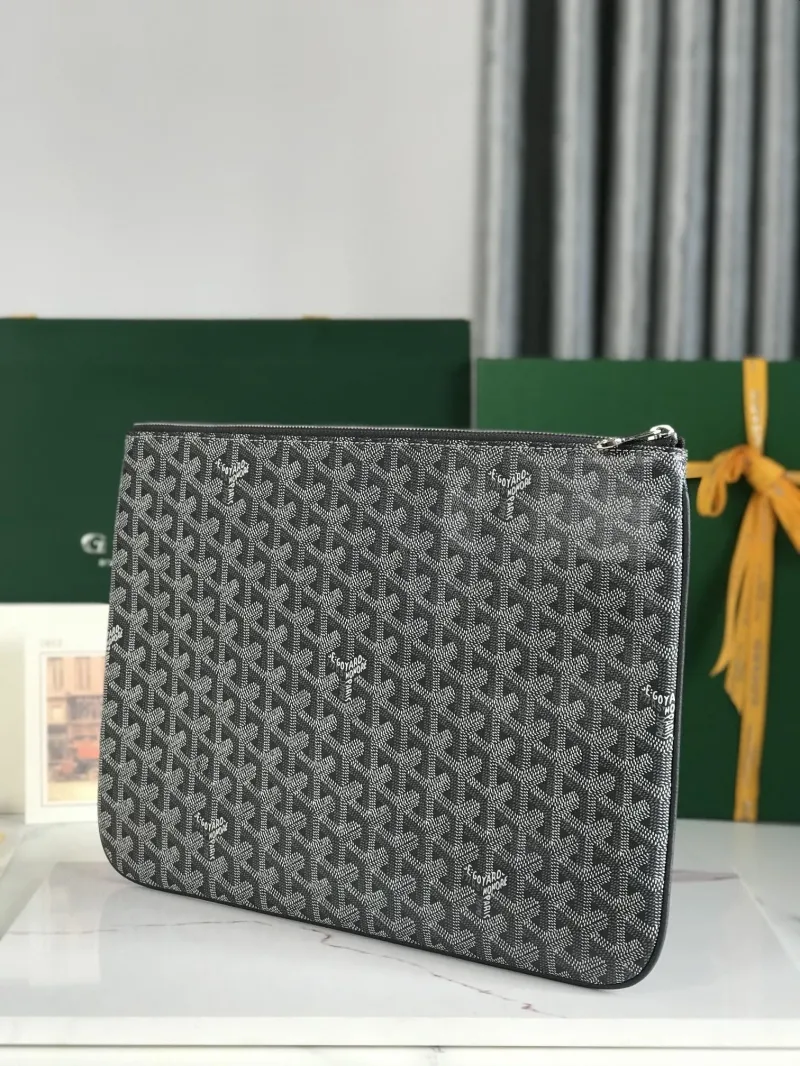 Alternative view of Goyard Gray Zip Clutch Bag