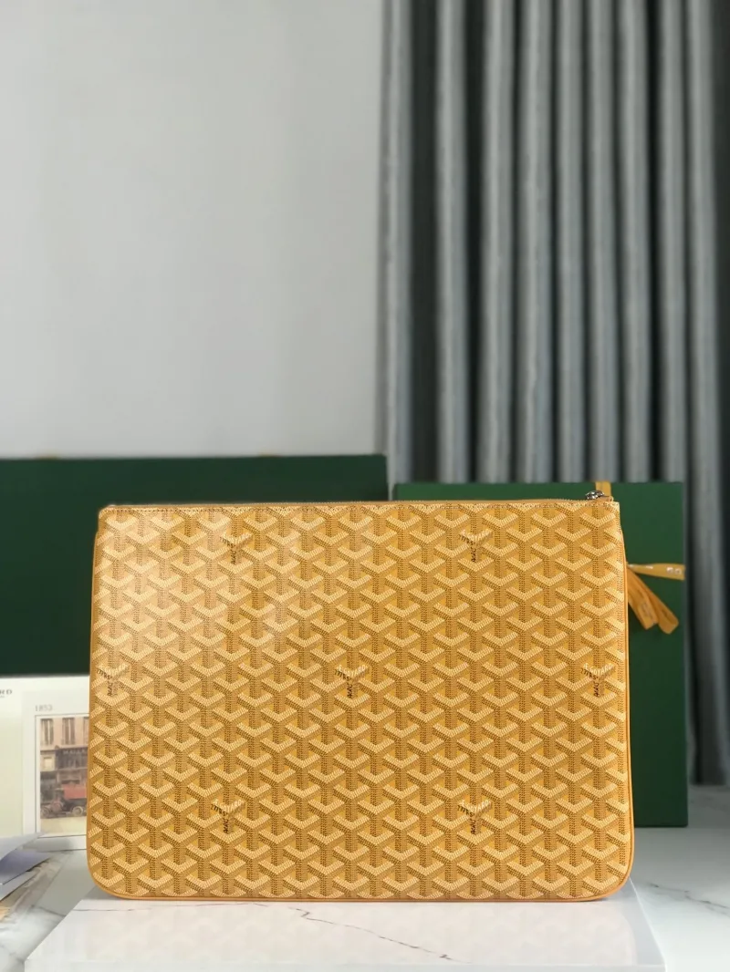 Goyard Yellow Clutch Bag 78