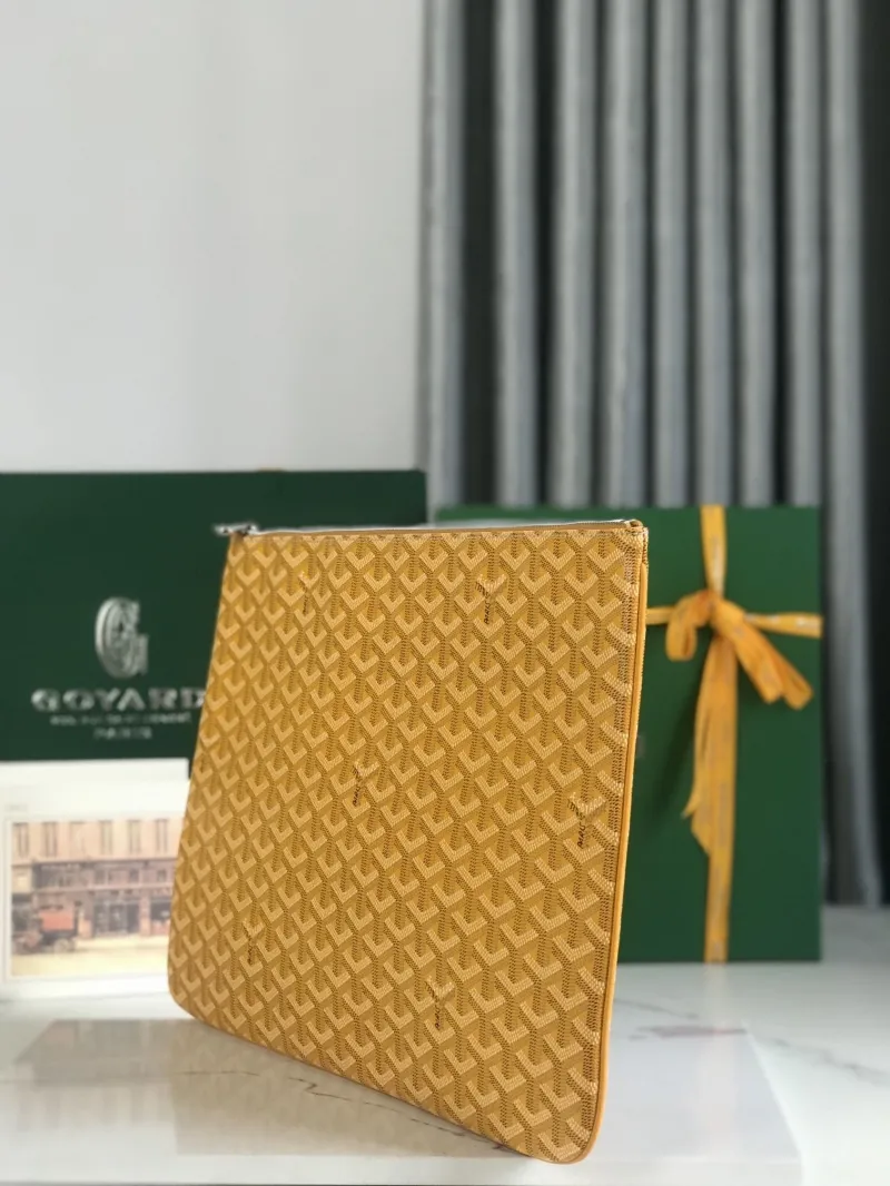 Alternative view of Goyard Yellow Clutch Bag 78