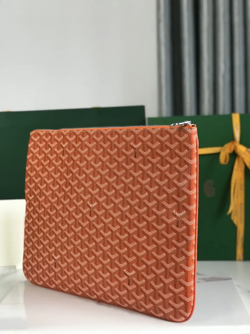 Alternative view of Goyard Orange Clutch Bag 79