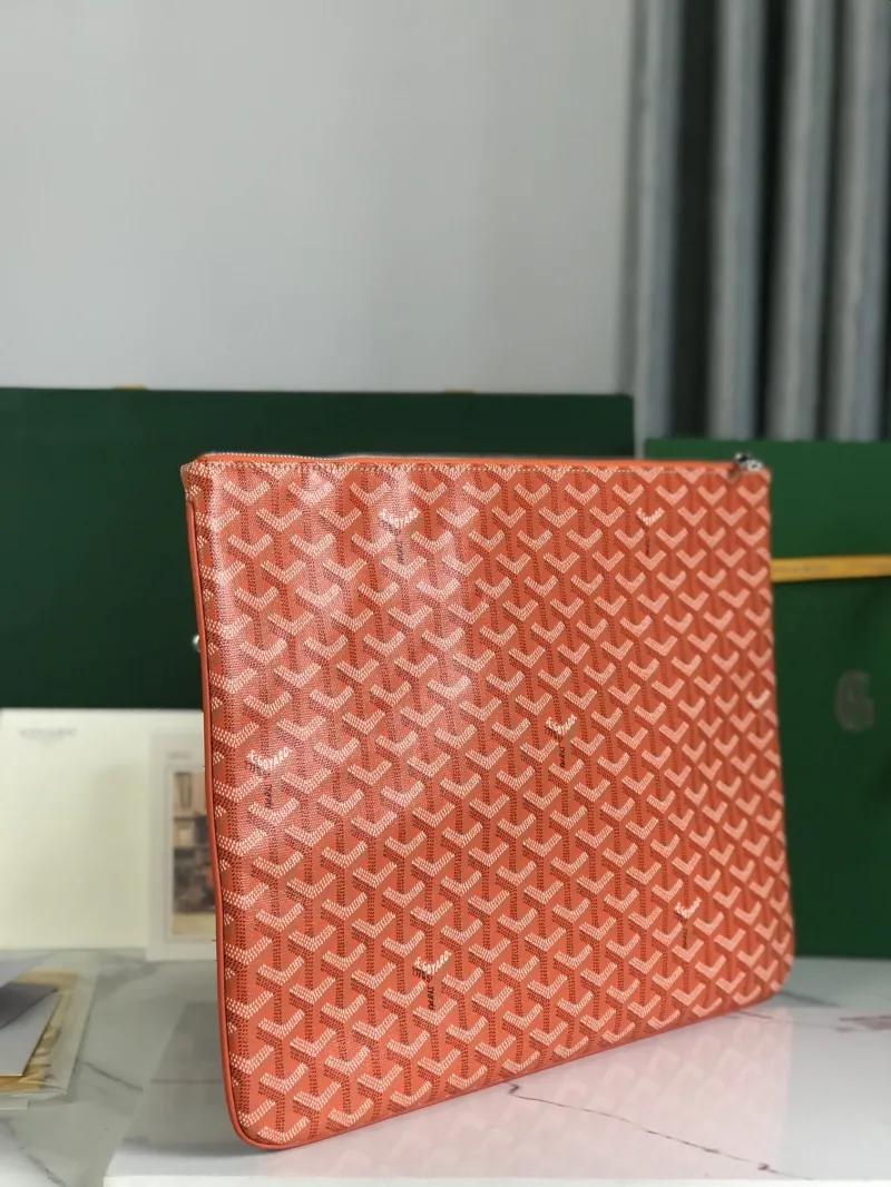 Goyard Orange Clutch Bag 79 - Image 3