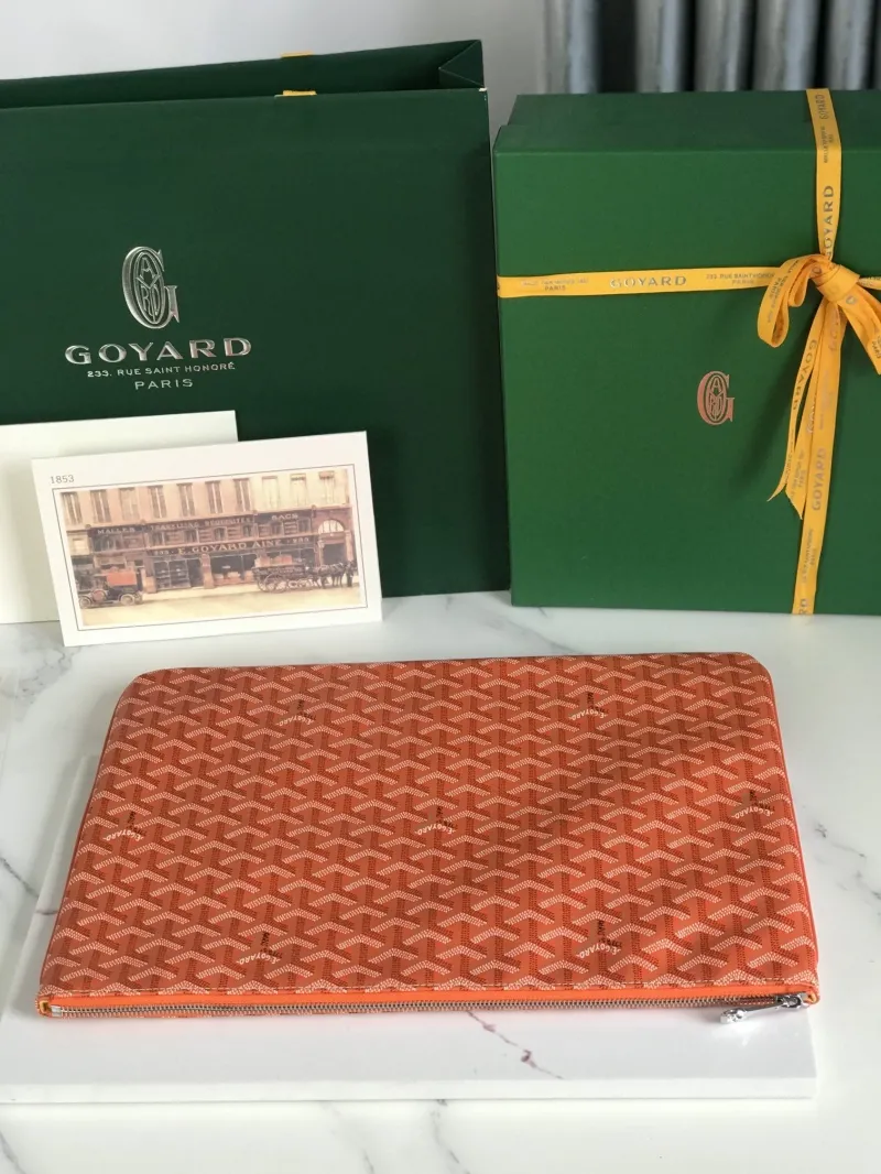 Goyard Orange Clutch Bag 79 - Image 4