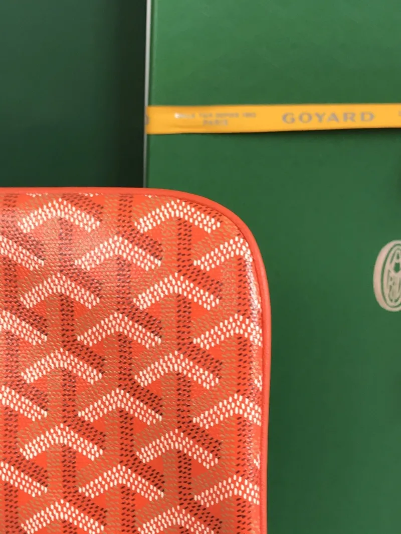 Goyard Orange Clutch Bag 79 - Image 6