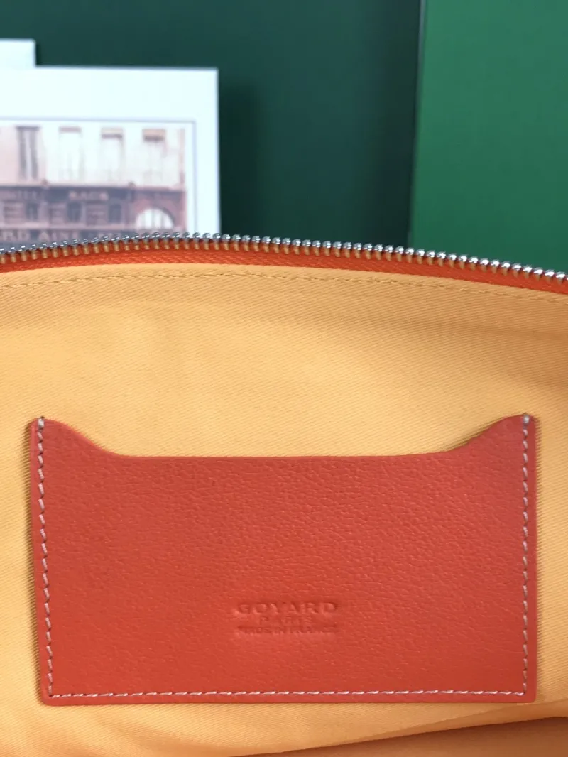 Goyard Orange Clutch Bag 79 - Image 8