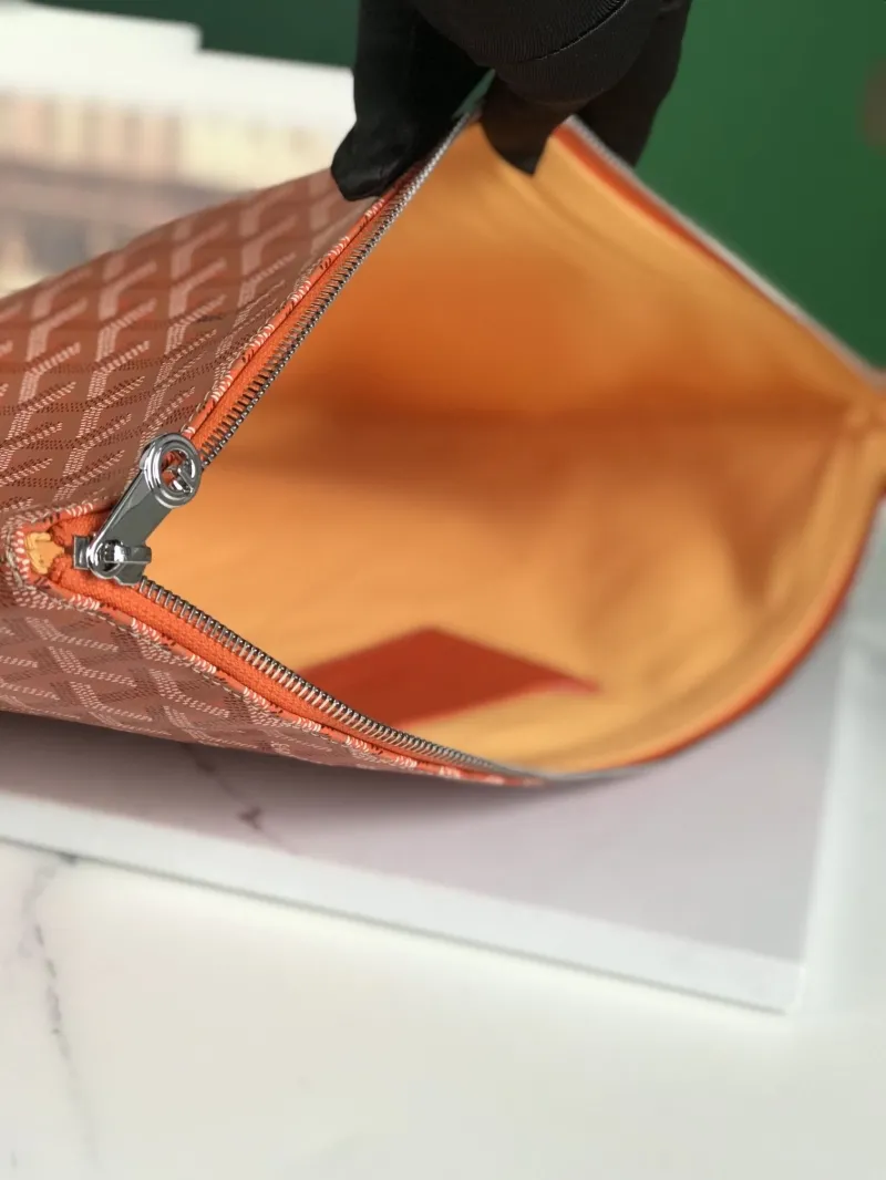Goyard Orange Clutch Bag 79 - Image 9