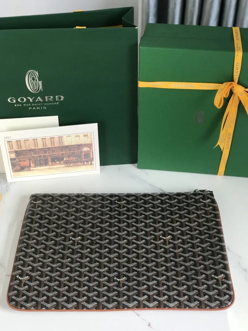 Goyard Classic Black Clutch Bag - Image 3