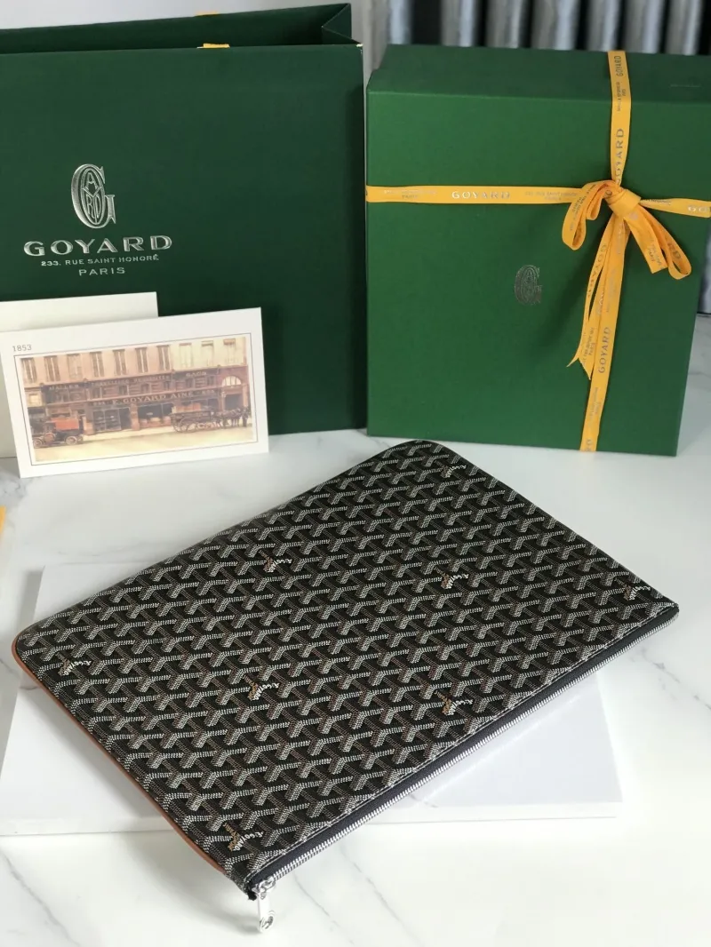 Goyard Classic Black Clutch Bag - Image 5