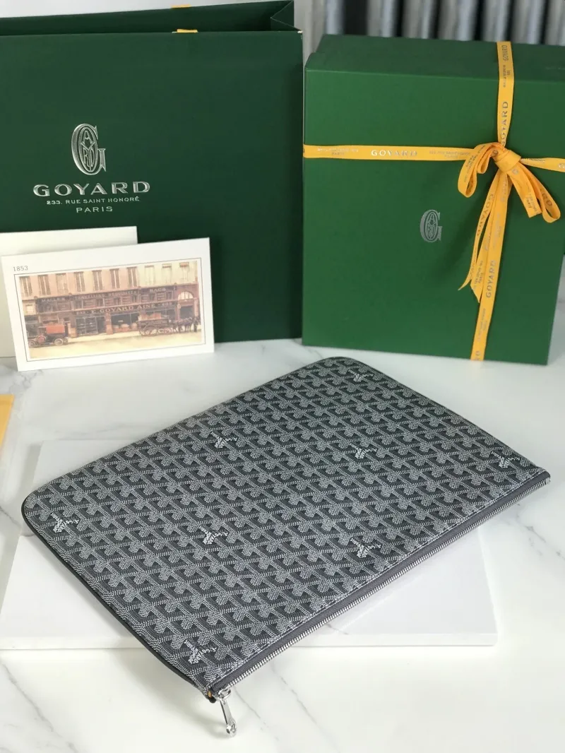 Goyard Gray Clutch Bag 82 - Image 4