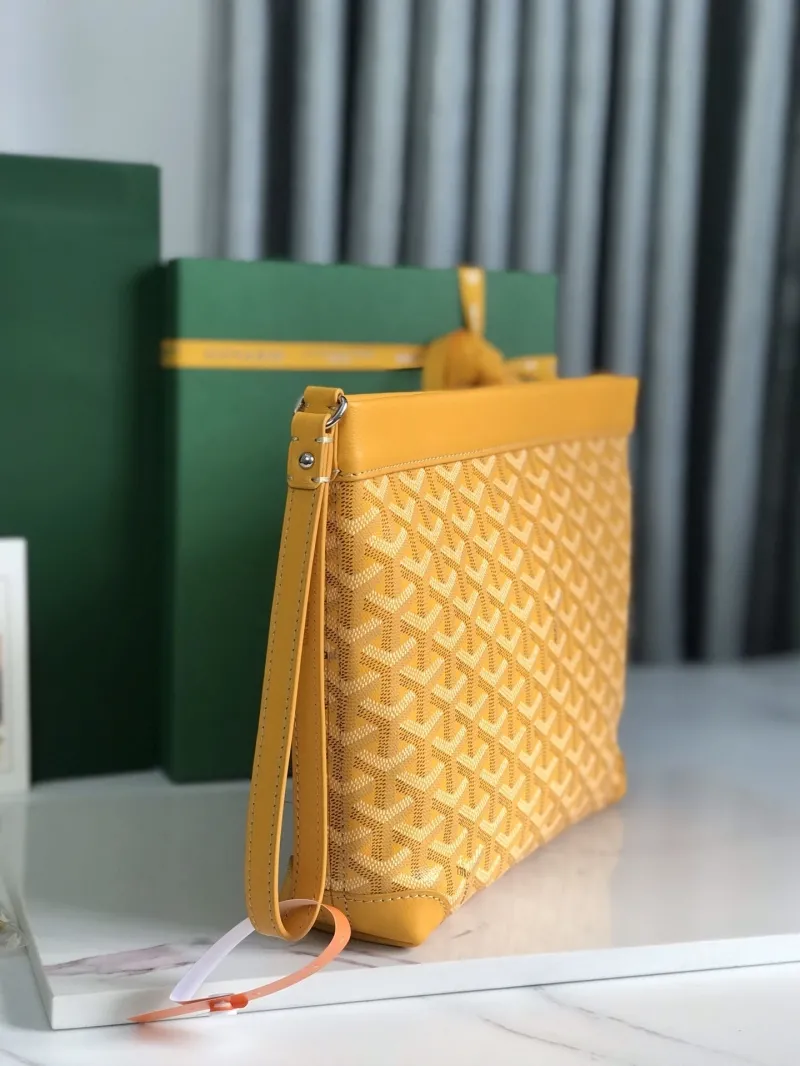 Alternative view of Goyard Yellow Wristlet Clutch Bag