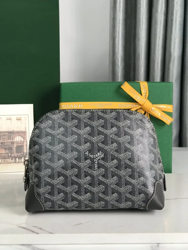 Goyard Dark Gray Clutch Bag 93
