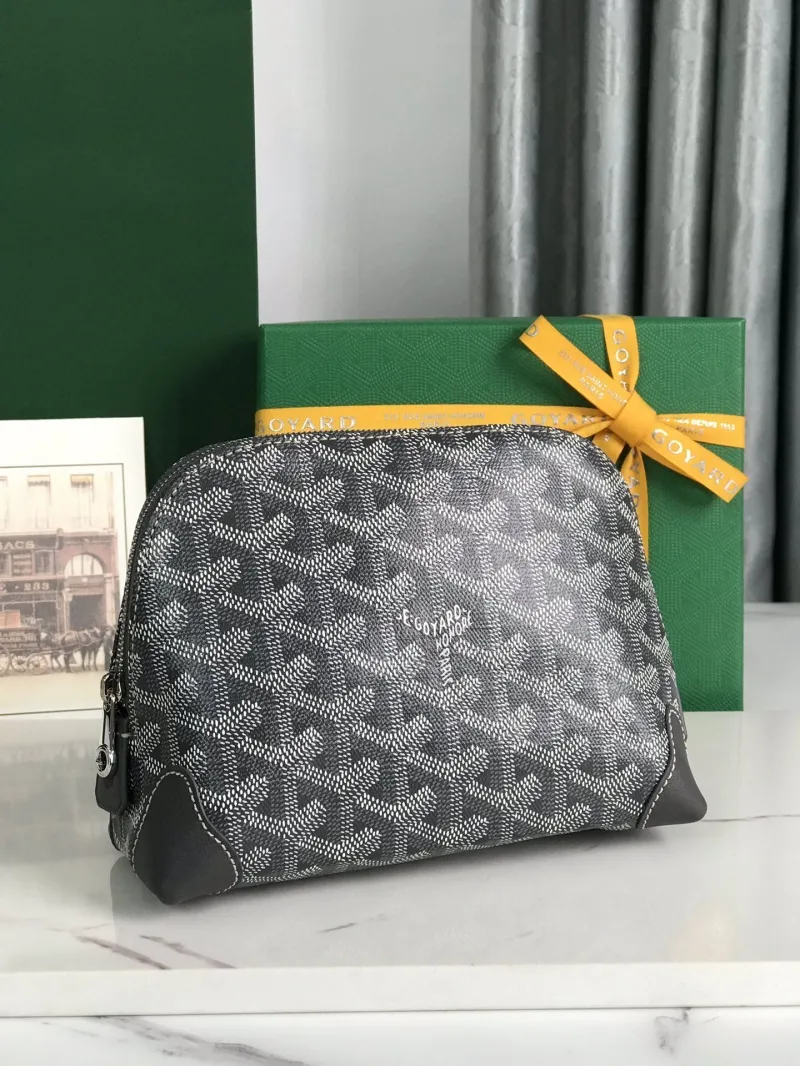 Alternative view of Goyard Dark Gray Clutch Bag 93