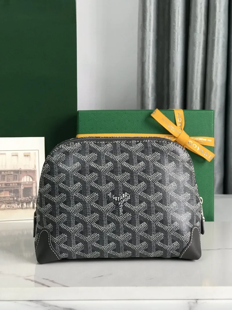 Goyard Dark Gray Clutch Bag 93 - Image 5