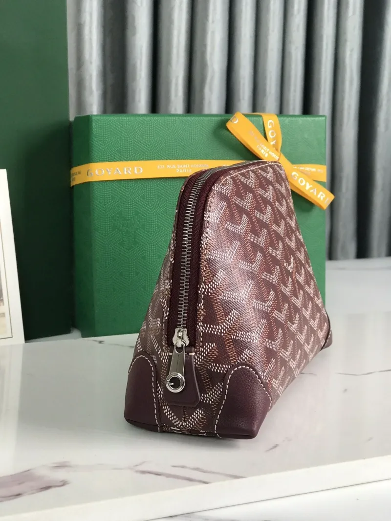 Alternative view of Goyard Luxury Burgundy Clutch Bag