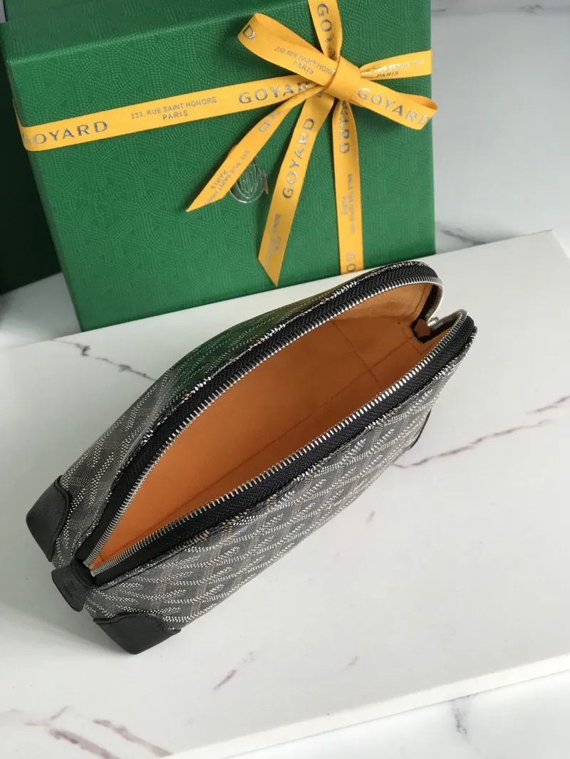 Goyard Black Dome Clutch Pouch - Image 7