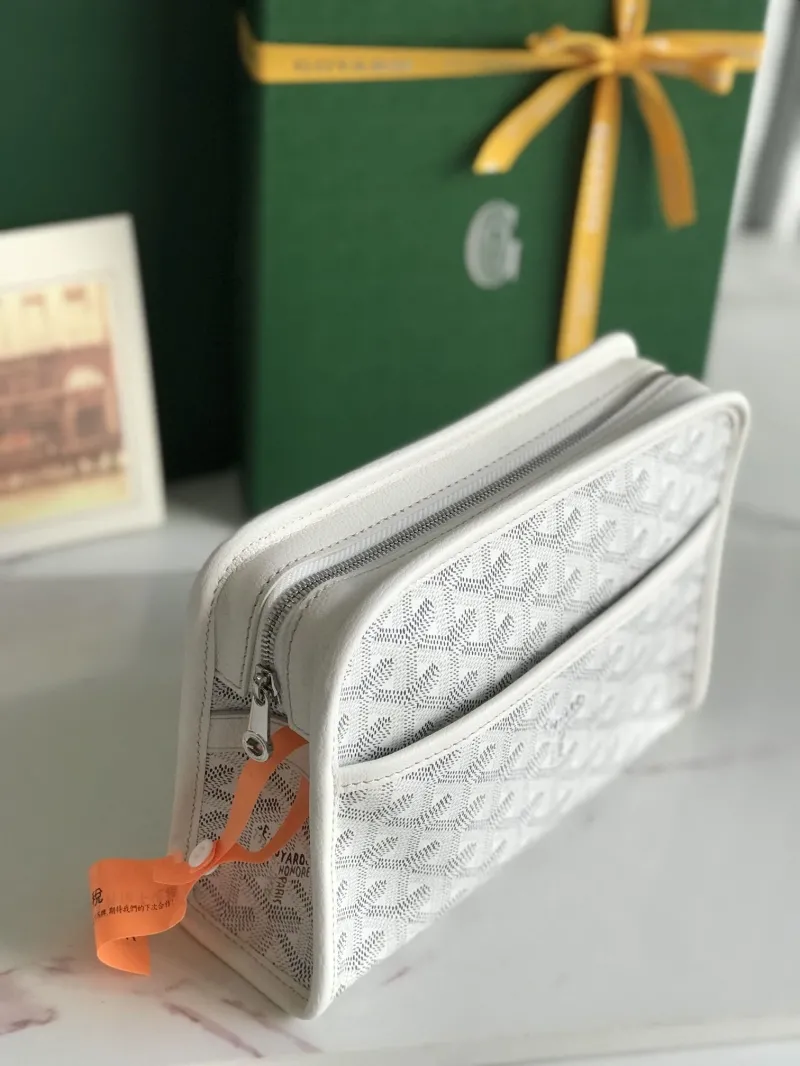 Goyard White Clutch Bag 109 - Image 6