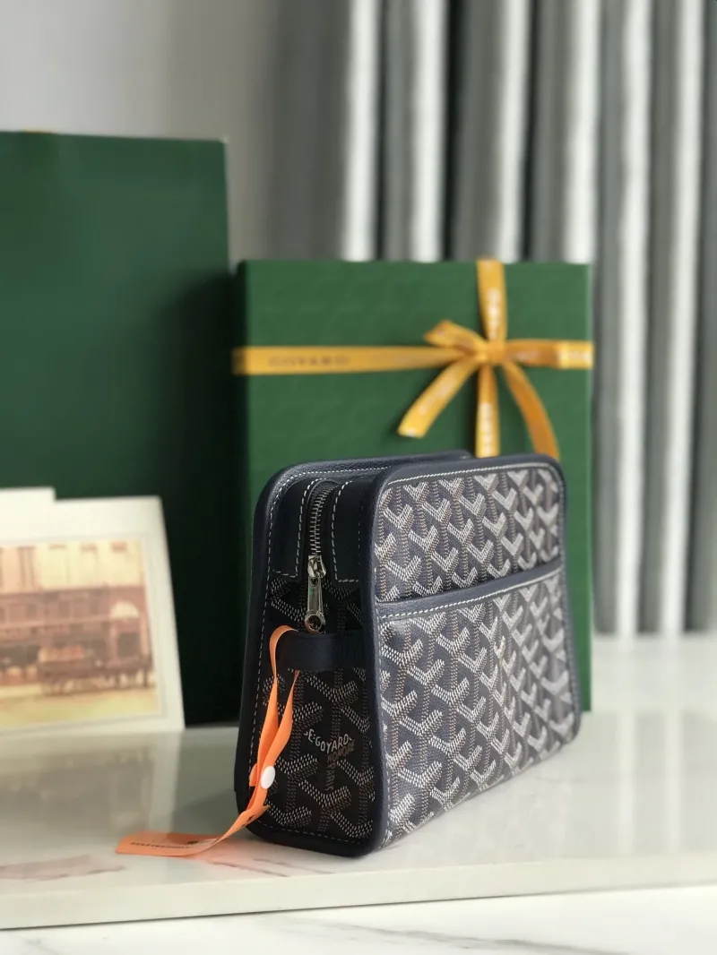Goyard Navy Clutch Bag ADM02049 - Image 3