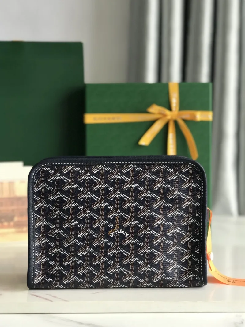 Goyard Navy Clutch Bag ADM02049 - Image 5