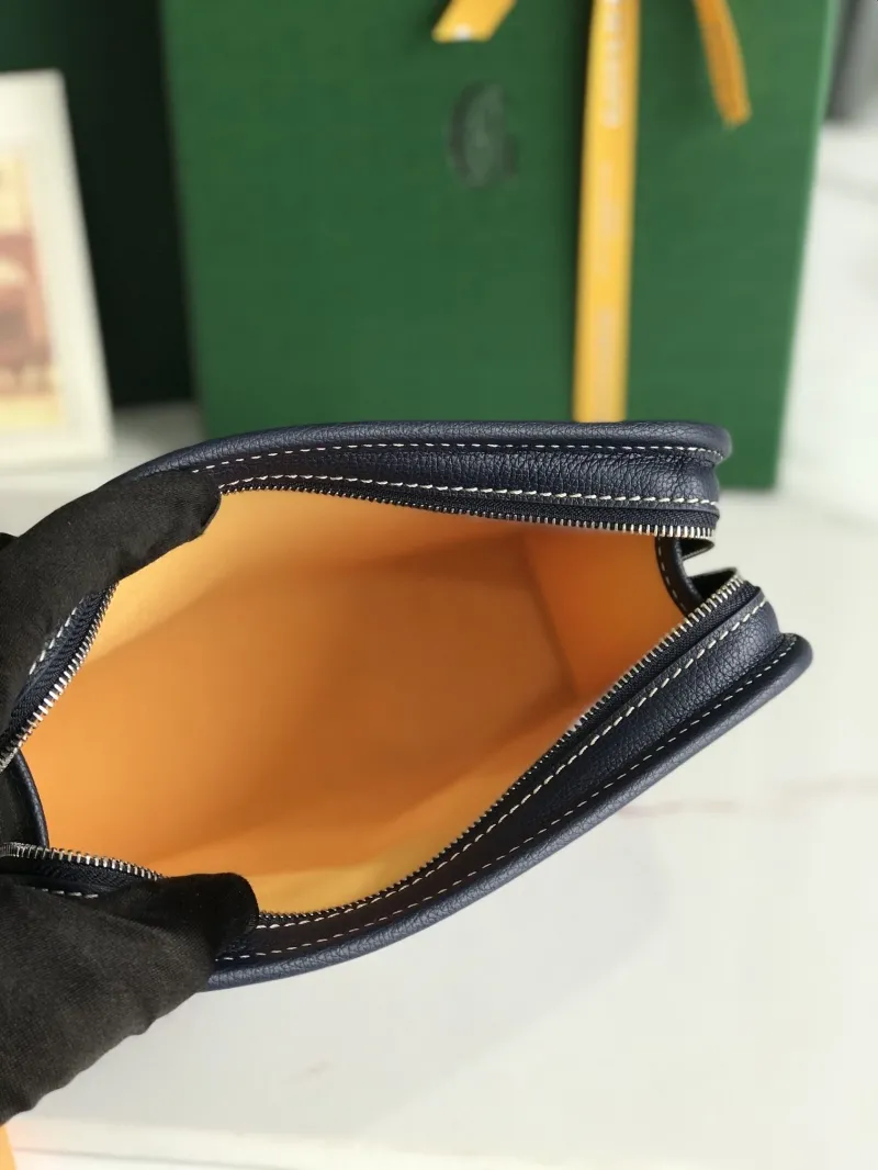 Goyard Navy Clutch Bag ADM02049 - Image 9