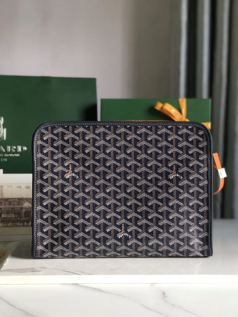 Goyard Navy Clutch Bag Luxury Designer Clutch - Image 4