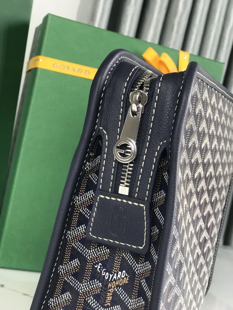 Goyard Navy Clutch Bag Luxury Designer Clutch - Image 7
