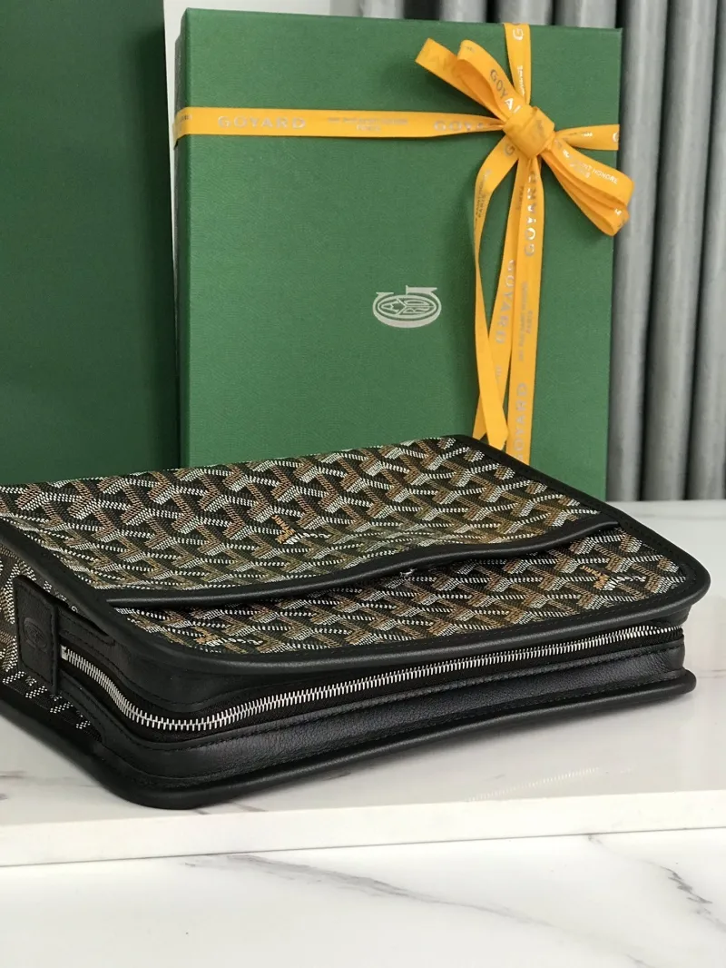 Goyard Black Clutch Bag 122 - Image 6