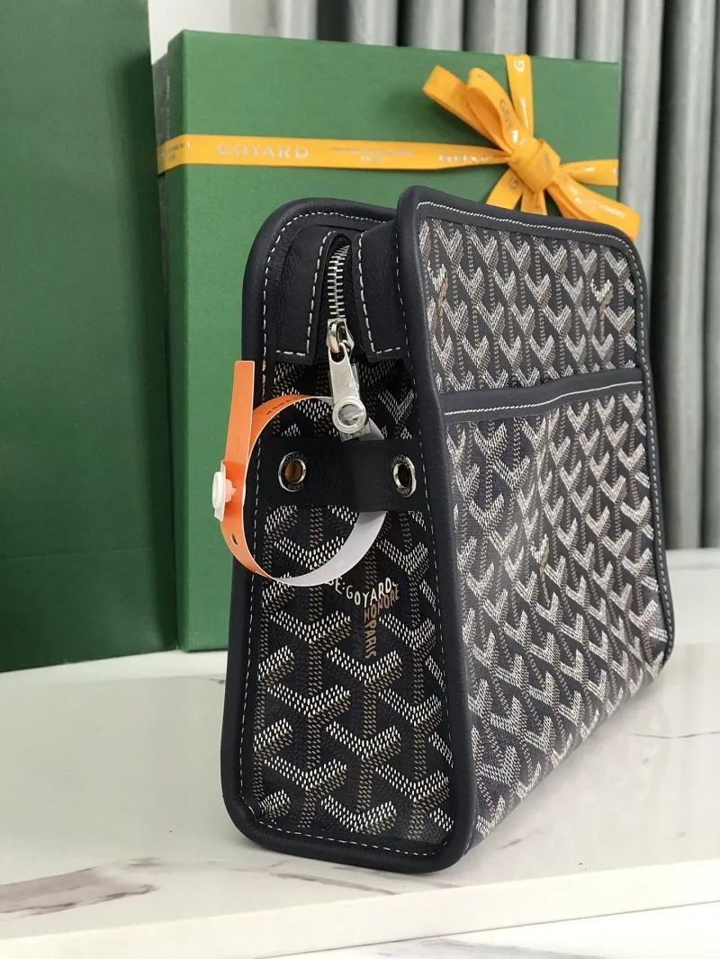 Goyard Black Monogram Clutch Bag - Image 4