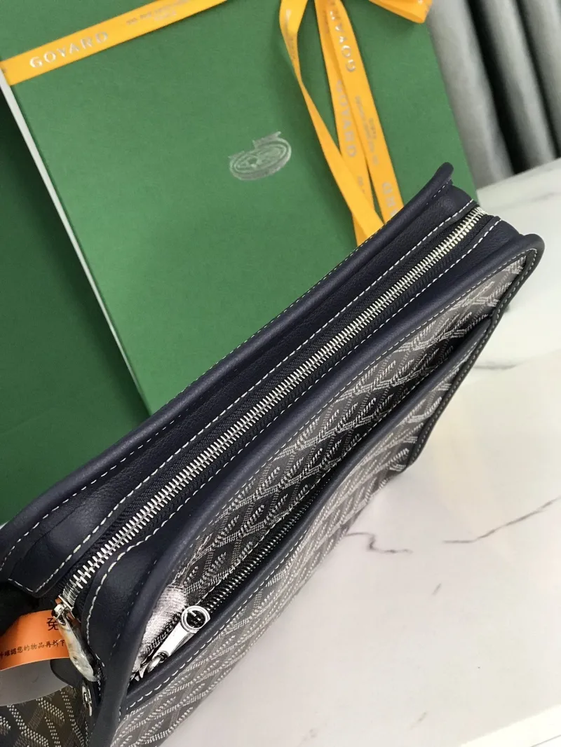 Goyard Black Monogram Clutch Bag - Image 7