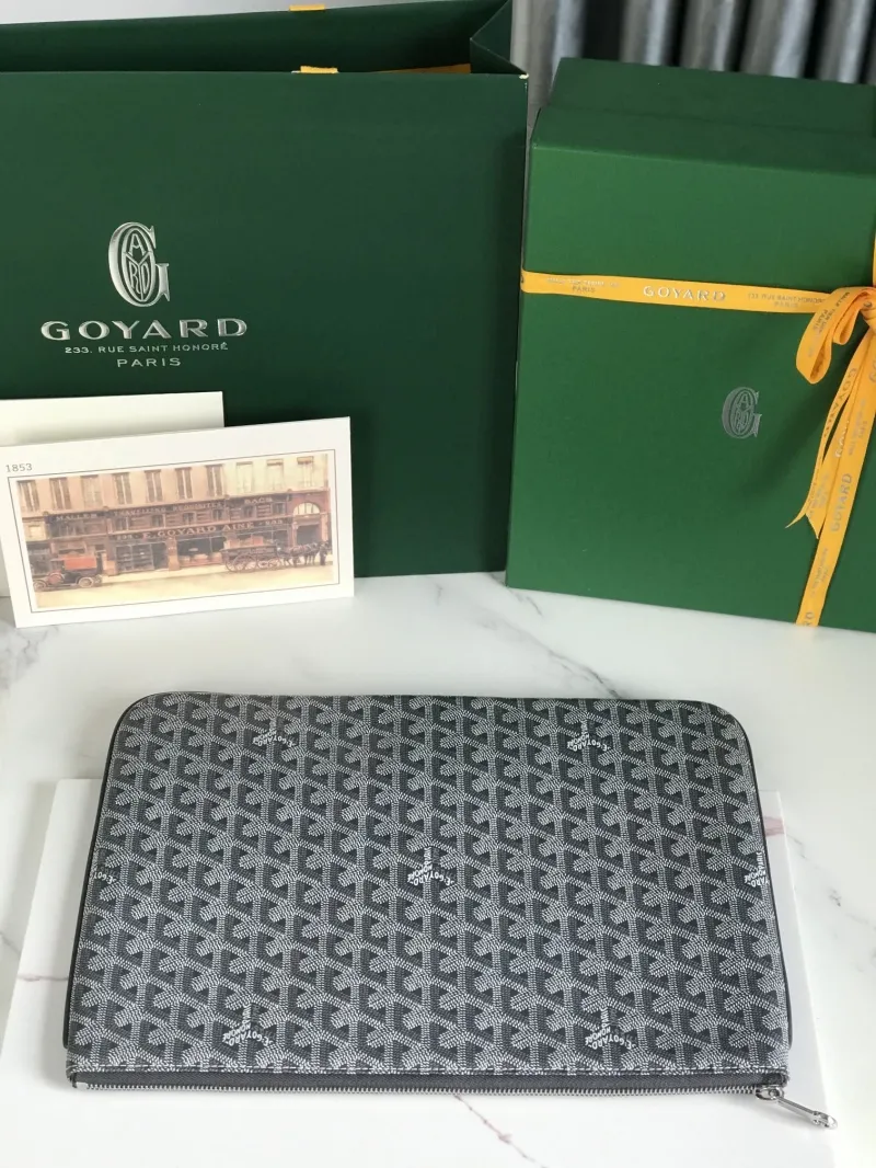 Goyard Gray Clutch Bag 137 - Image 3