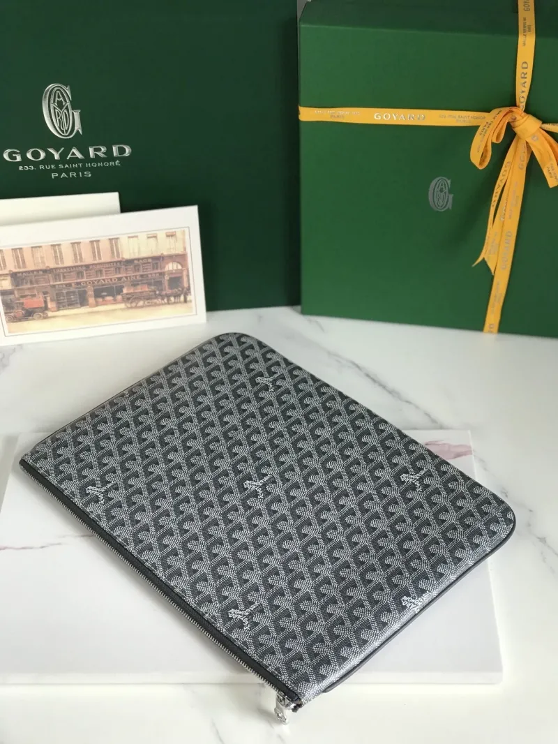 Goyard Gray Clutch Bag 137 - Image 4