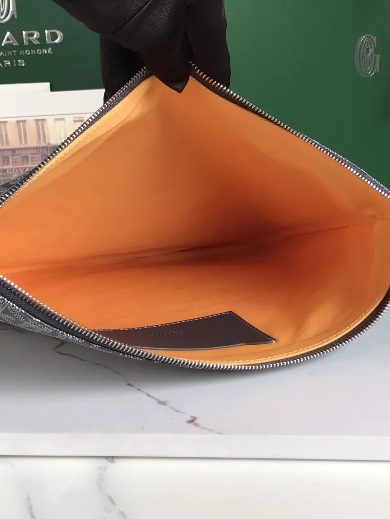 Goyard Gray Clutch Bag 137 - Image 8