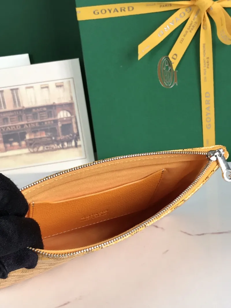 Goyard Yellow Zip Clutch Bag - Image 5