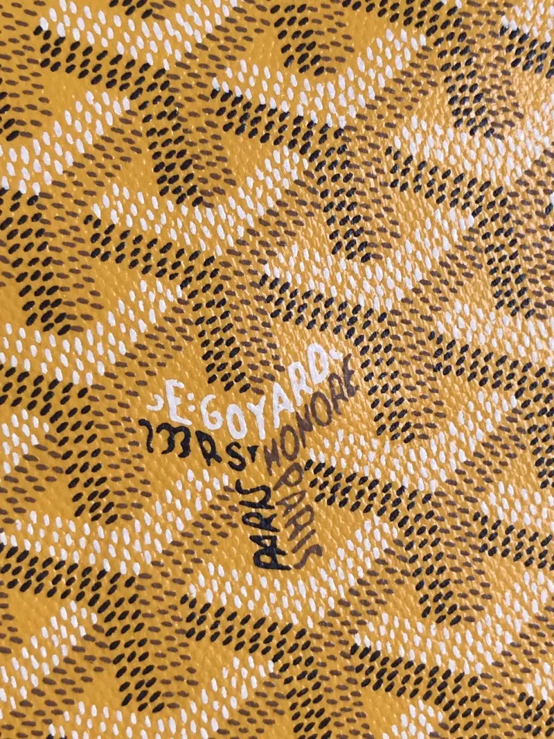 Goyard Yellow Zip Clutch Bag - Image 6