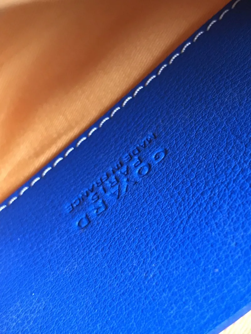 Goyard Blue Zip Clutch Pouch - Image 7