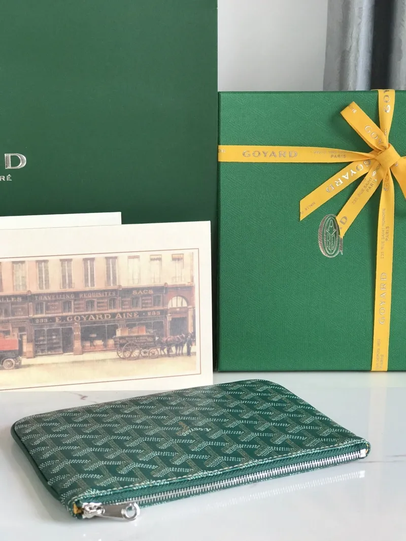 Goyard Green Clutch Bag 146 - Image 3
