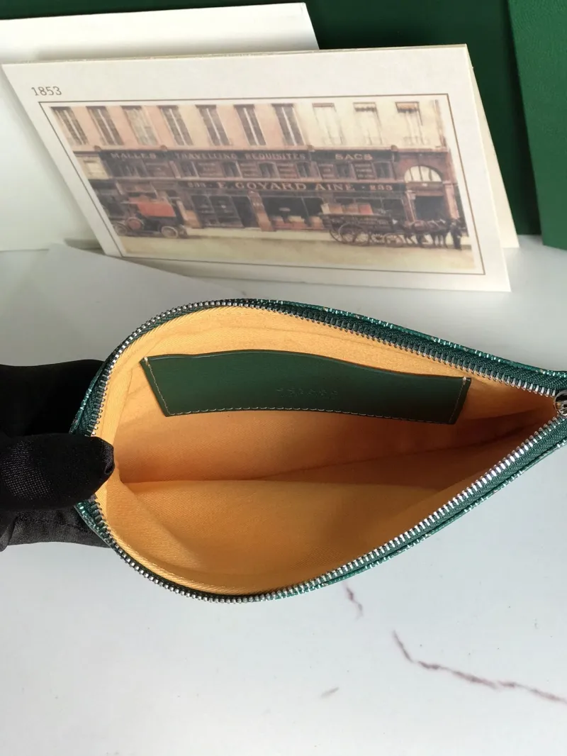 Goyard Green Clutch Bag 146 - Image 4