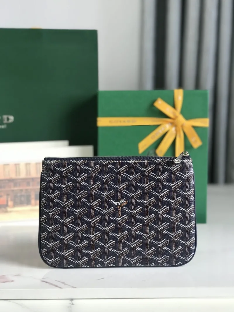 Goyard Navy Clutch Bag 147 - Image 3
