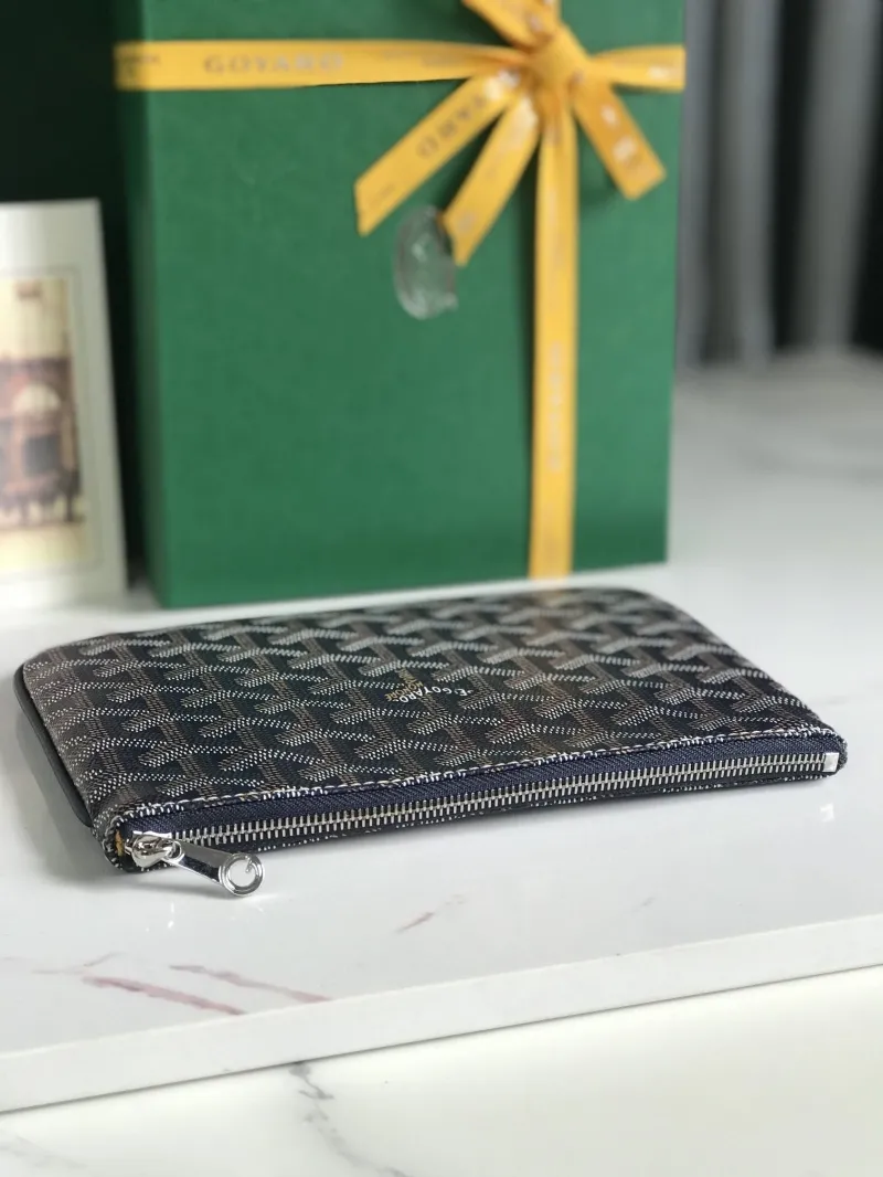 Goyard Navy Clutch Bag 147 - Image 5