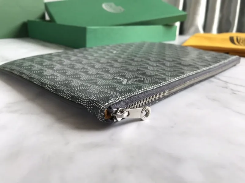 Goyard Gray Clutch Bag 154 - Image 3