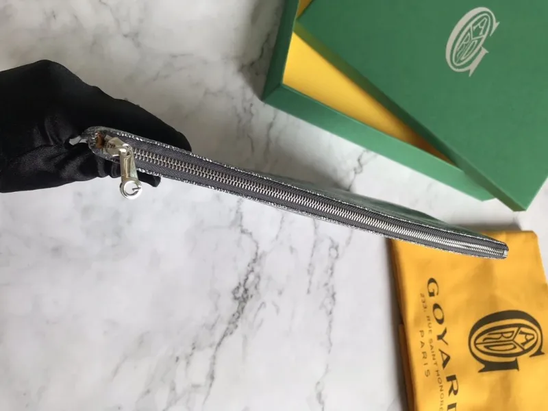 Goyard Gray Clutch Bag 154 - Image 4