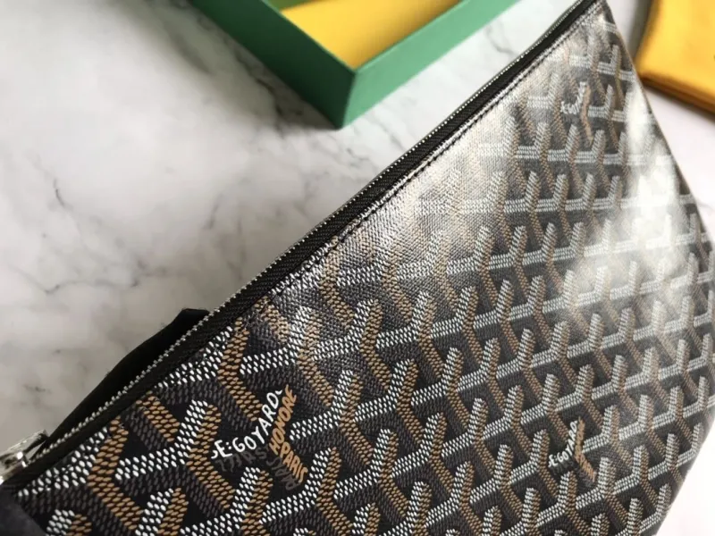 Goyard Black Clutch Bag 155 - Image 5