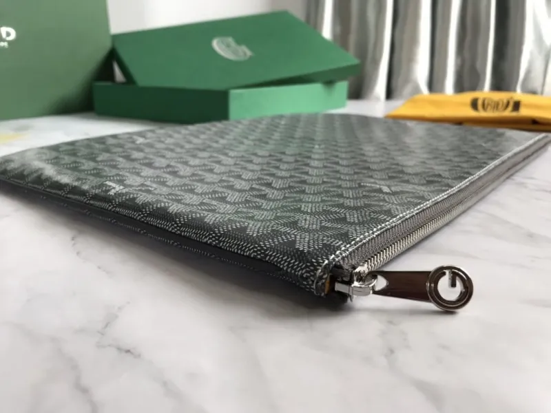 Goyard Gray Clutch Bag 158 - Image 3