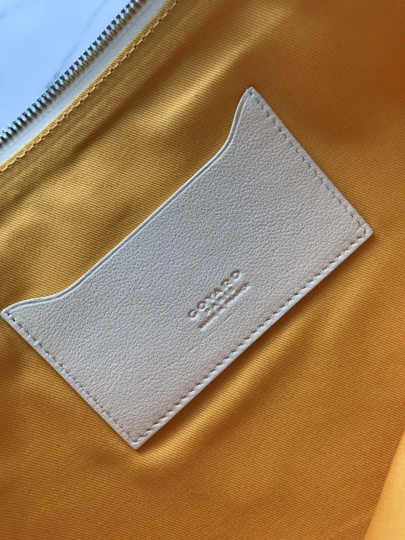Goyard White Monogram Zip Clutch Bag - Image 8